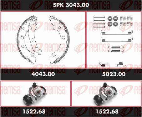 Remsa SPK 3043.00 - Bremžu loku komplekts ps1.lv