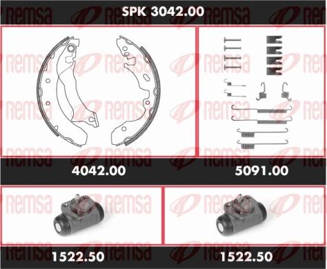 Remsa SPK 3042.00 - Bremžu loku komplekts ps1.lv