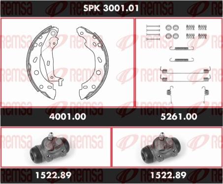 Remsa SPK 3001.01 - Bremžu loku komplekts ps1.lv