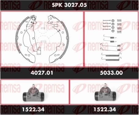 Remsa SPK 3027.05 - Bremžu loku komplekts ps1.lv