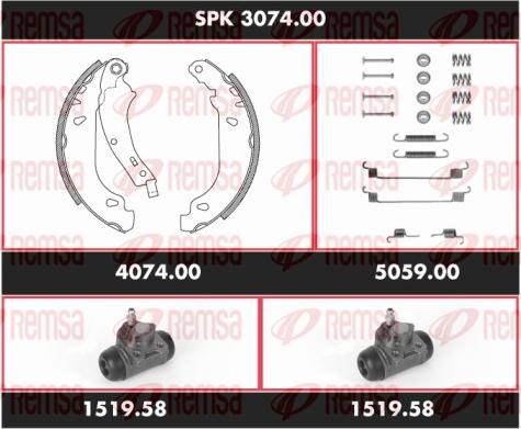 Remsa SPK 3074.00 - Bremžu loku komplekts ps1.lv