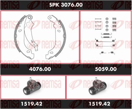 Remsa SPK 3076.00 - Bremžu loku komplekts ps1.lv