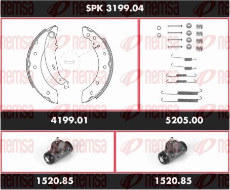 Remsa SPK 3199.04 - Bremžu loku komplekts ps1.lv