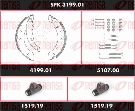 Remsa SPK 3199.01 - Bremžu loku komplekts ps1.lv