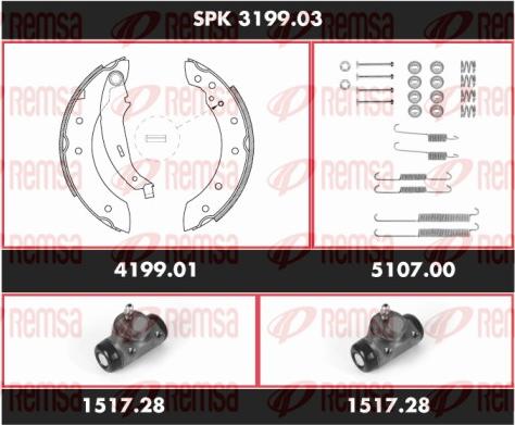 Remsa SPK 3199.03 - Bremžu loku komplekts ps1.lv