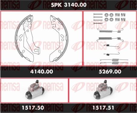 Remsa SPK 3140.00 - Bremžu loku komplekts ps1.lv