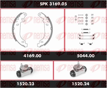 Remsa SPK 3169.05 - Bremžu loku komplekts ps1.lv