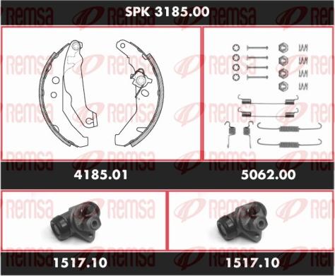 Remsa SPK 3185.00 - Bremžu loku komplekts ps1.lv