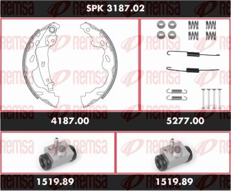 Remsa SPK 3187.02 - Bremžu loku komplekts ps1.lv