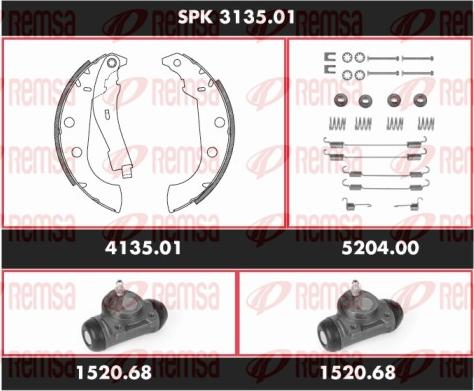 Remsa SPK 3135.01 - Bremžu loku komplekts ps1.lv