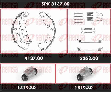 Remsa SPK 3137.00 - Bremžu loku komplekts ps1.lv