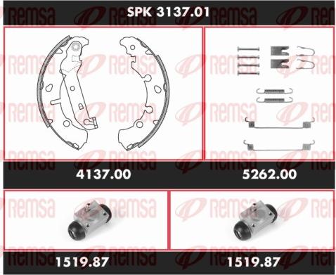 Remsa SPK 3137.01 - Bremžu loku komplekts ps1.lv