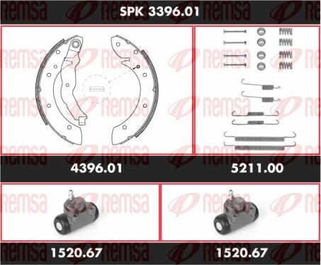 Remsa SPK 3396.01 - Bremžu loku komplekts ps1.lv