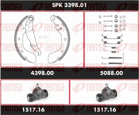 Remsa SPK 3398.01 - Bremžu loku komplekts ps1.lv