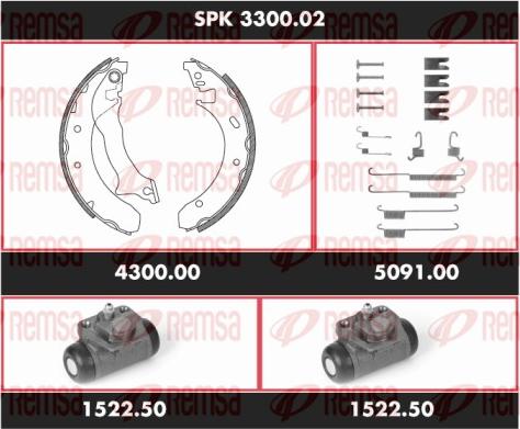 Remsa SPK 3300.02 - Bremžu loku komplekts ps1.lv