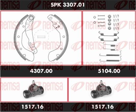 Remsa SPK 3307.01 - Bremžu loku komplekts ps1.lv