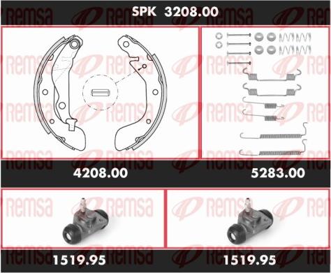 Remsa SPK 3208.00 - Bremžu loku komplekts ps1.lv