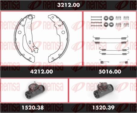 Remsa SPK 3212.00 - Bremžu loku komplekts ps1.lv