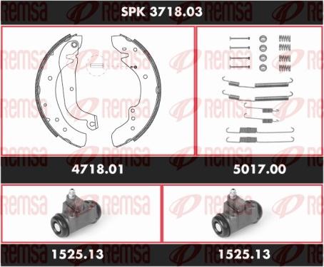 Remsa SPK 3718.03 - Bremžu loku komplekts ps1.lv