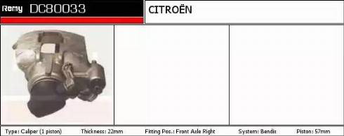 Remy DC80033 - Bremžu suports ps1.lv