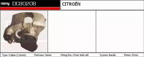 Remy DC80208 - Bremžu suports ps1.lv