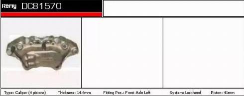 Remy DC81570 - Bremžu suports ps1.lv