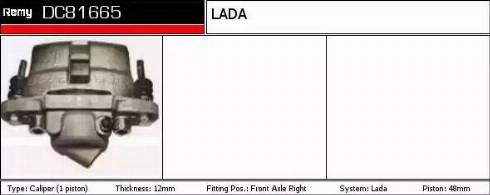 Remy DC81665 - Bremžu suports ps1.lv