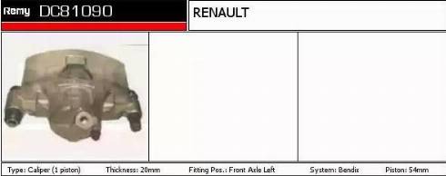 Remy DC81090 - Bremžu suports ps1.lv