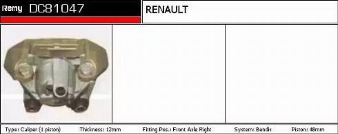 Remy DC81047 - Bremžu suports ps1.lv