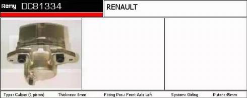 Remy DC81334 - Bremžu suports ps1.lv