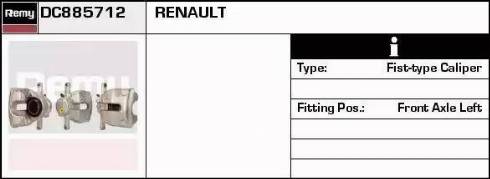 Remy DC885712 - Bremžu suports ps1.lv