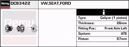 Remy DC83422 - Bremžu suports ps1.lv