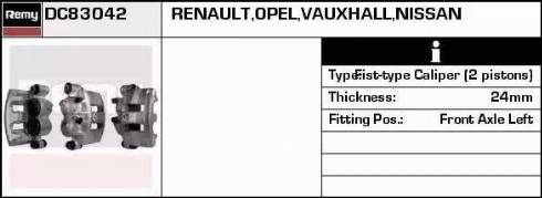 Remy DC83042 - Bremžu suports ps1.lv