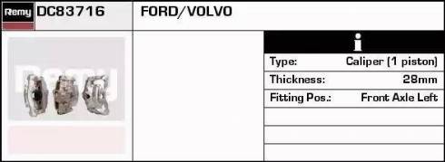 Remy DC83716 - Bremžu suports ps1.lv