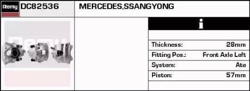 Remy DC82536 - Bremžu suports ps1.lv