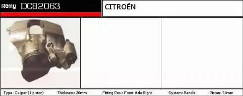 Remy DC82063 - Bremžu suports ps1.lv