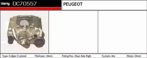 Remy DC70557 - Bremžu suports ps1.lv