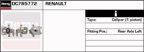 Remy DC785772 - Bremžu suports ps1.lv