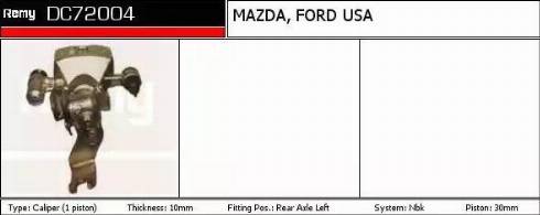 Remy DC72004 - Bremžu suports ps1.lv