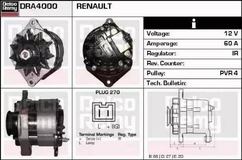 Remy DRA4000 - Ģenerators ps1.lv