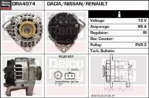 Remy DRA4074 - Ģenerators ps1.lv