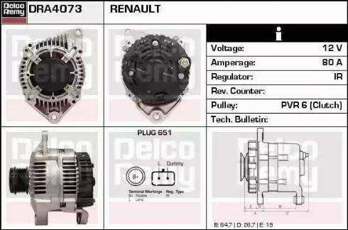 Remy DRA4073 - Ģenerators ps1.lv