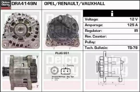 Remy DRA4149N - Ģenerators ps1.lv