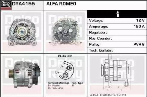 Remy DRA4155 - Ģenerators ps1.lv