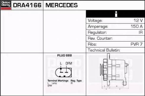 Remy DRA4166N - Ģenerators ps1.lv