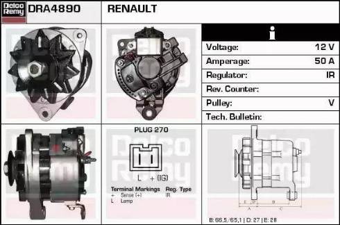 Remy DRA4890 - Ģenerators ps1.lv