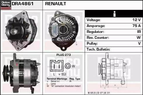 Remy DRA4861 - Ģenerators ps1.lv