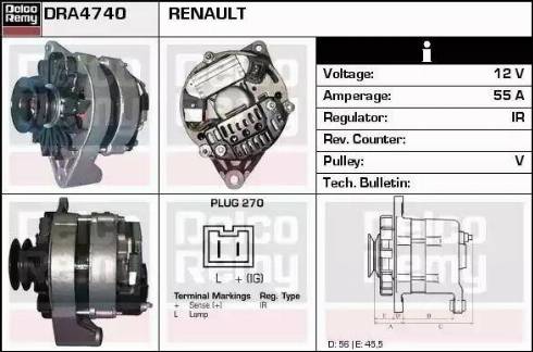 Remy DRA4740 - Ģenerators ps1.lv