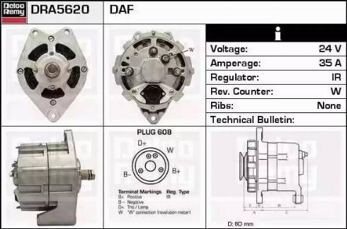 Remy DRA5620 - Ģenerators ps1.lv