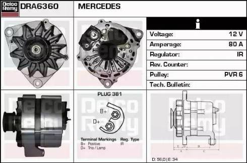 Remy DRA6360 - Ģenerators ps1.lv